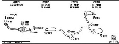 FONOS fo60034b - Система выпуска ОГ
