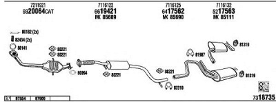 FONOS fo60120b - Система выпуска ОГ