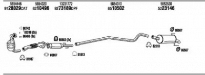 FONOS opk122663b -  Система выпуска ОГ