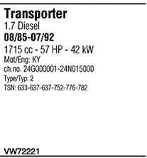 FONOS vw72221 -  