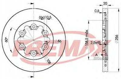 FREMAX bd0001 -  Тормозной диск