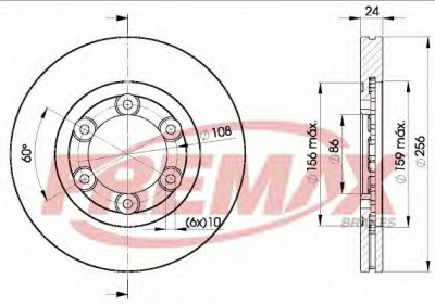 FREMAX bd0007 -  Тормозной диск