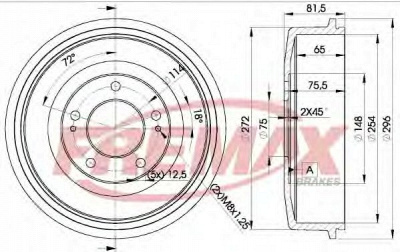 FREMAX bd0101 -  Тормозной барабан