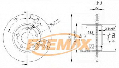 FREMAX bd0111 -  Тормозной диск