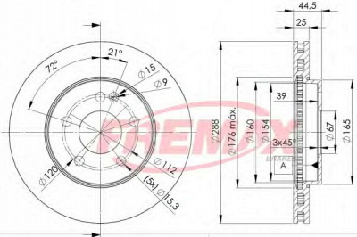 FREMAX bd0117 -  Тормозной диск