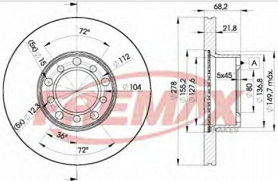 FREMAX bd0172 -  Тормозной диск