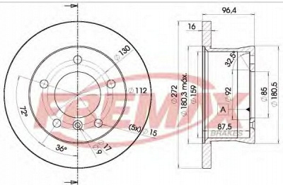 FREMAX bd0183 -  Тормозной диск