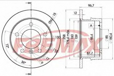 FREMAX bd0184 -  Тормозной диск