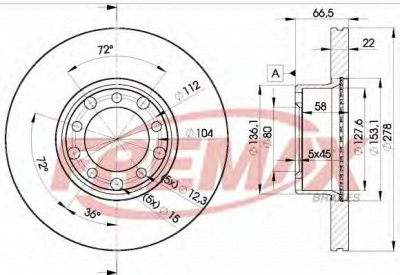 FREMAX bd0205 -  Тормозной диск
