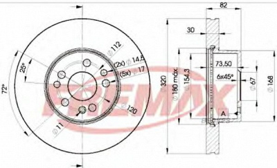 FREMAX bd0212 -  Тормозной диск