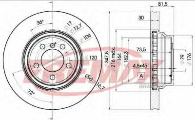 FREMAX bd0267 -  Тормозной диск