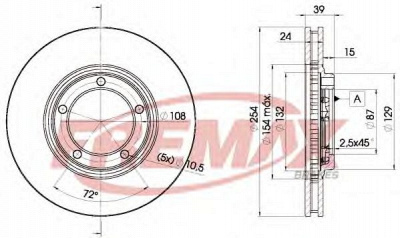 FREMAX bd0301 -  Тормозной диск