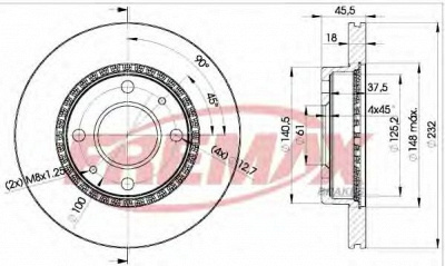 FREMAX bd0601 -  Тормозной диск