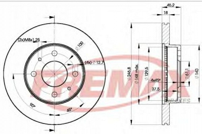 FREMAX bd0602 -  Тормозной диск