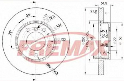 FREMAX bd0674 -  Тормозной диск