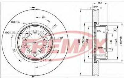 FREMAX bd0805 -  Тормозной диск