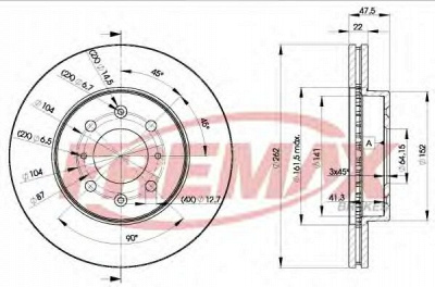 FREMAX bd0830 -  Тормозной диск