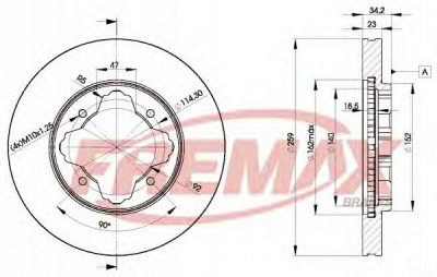 FREMAX bd0836 -  Тормозной диск