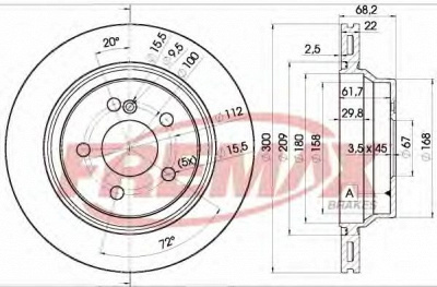 FREMAX bd0910 -  Тормозной диск