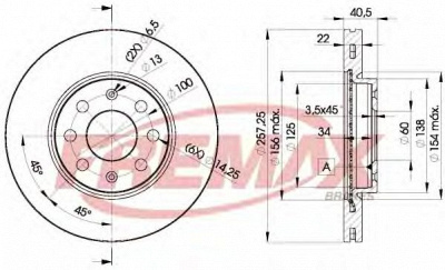 FREMAX bd0920 -  Тормозной диск