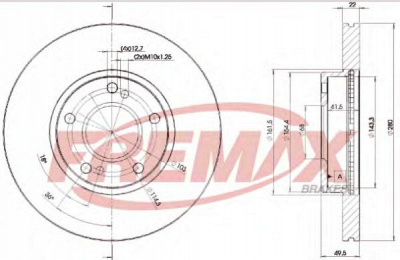 FREMAX bd1057 -  Тормозной диск