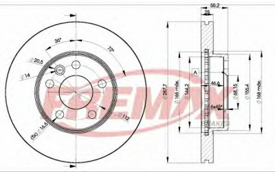 FREMAX bd1093 -  Тормозной диск