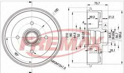 FREMAX bd1511 -  Тормозной барабан
