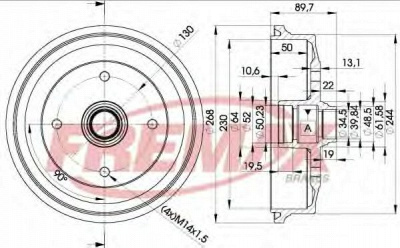 FREMAX bd1514 -  Тормозной барабан