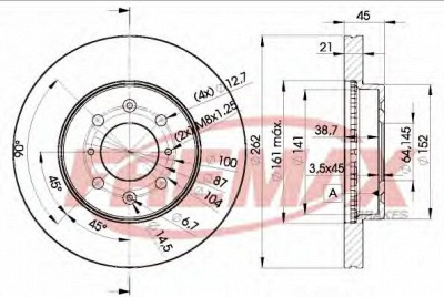 FREMAX bd1700 -  Тормозной диск