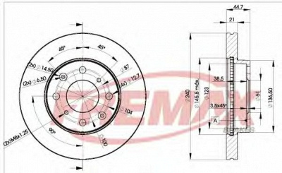 FREMAX bd1701 -  Тормозной диск