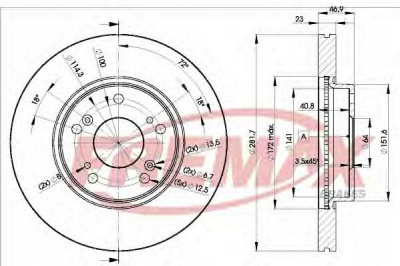 FREMAX bd1705 -  Тормозной диск