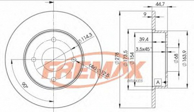FREMAX bd2083 -  Тормозной диск