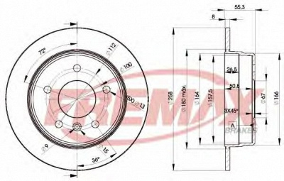 FREMAX bd2113 -  Тормозной диск