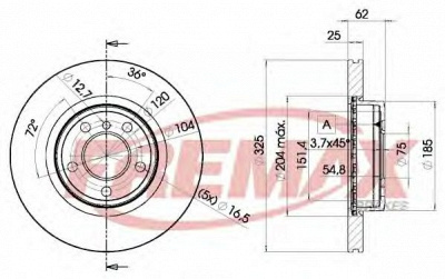 FREMAX bd2217 -  Тормозной диск