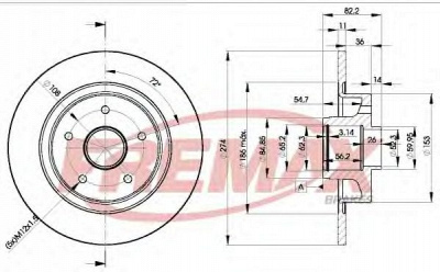 FREMAX bd2236 -  Тормозной диск