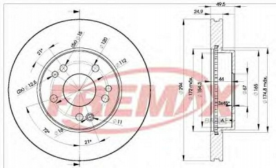 FREMAX bd2412 -  Тормозной диск