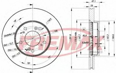 FREMAX bd2586 -  Тормозной диск