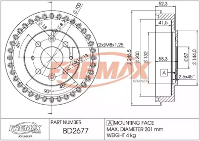 FREMAX bd2677 -  Тормозной барабан