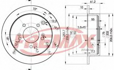 FREMAX bd2907 -  Тормозной диск