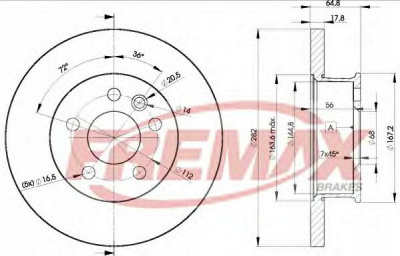 FREMAX bd3012 -  Тормозной диск
