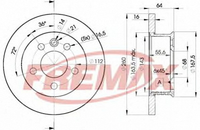 FREMAX bd3013 -  Тормозной диск