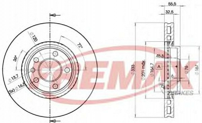FREMAX bd3020 -  Тормозной диск