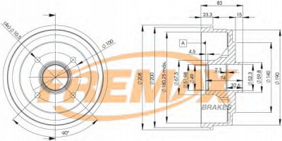 FREMAX bd3030 -  Тормозной барабан
