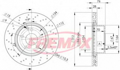 FREMAX bd3054 -  Тормозной диск