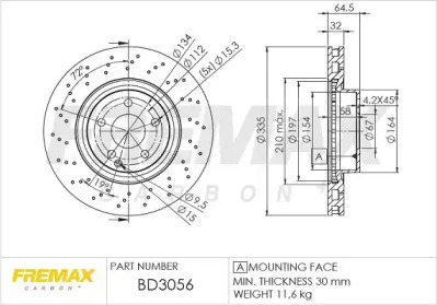 FREMAX bd3056 -  Тормозной диск