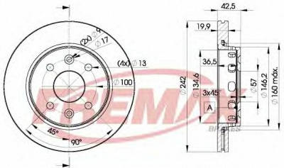FREMAX bd3253 -  Тормозной диск