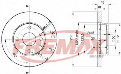 FREMAX bd3254 -  Тормозной диск