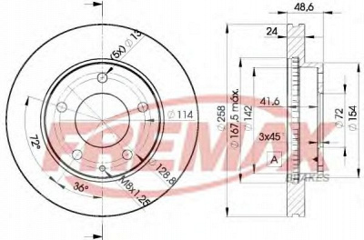FREMAX bd3258 -  Тормозной диск