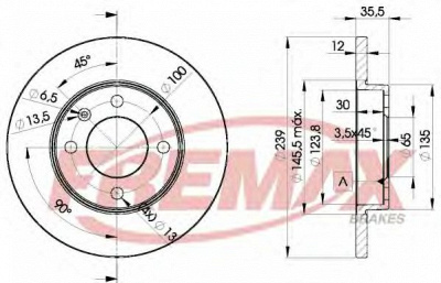 FREMAX bd3300 -  Тормозной диск