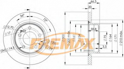 FREMAX bd3406 -  Тормозной диск